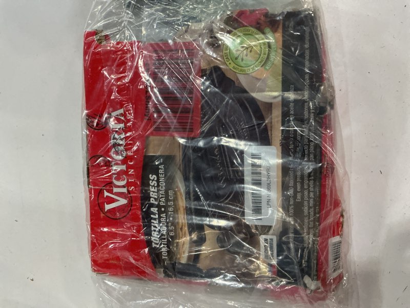 Condition photo showing New/Like New for Victoria Cast Iron Tortilla Press, Tortilla and Roti Maker, Made in Colombia, 6.5 Inches