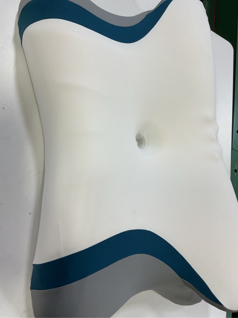 Condition photo showing As Is for Cervical Neck Pillow for Pain Relief - Ergonomic Side Sleeper for Sleeping, Cooling Memory Foam Pillows for Neck Support, Contour Orthopedic Bed Pillow for Back Stomach Sleepers