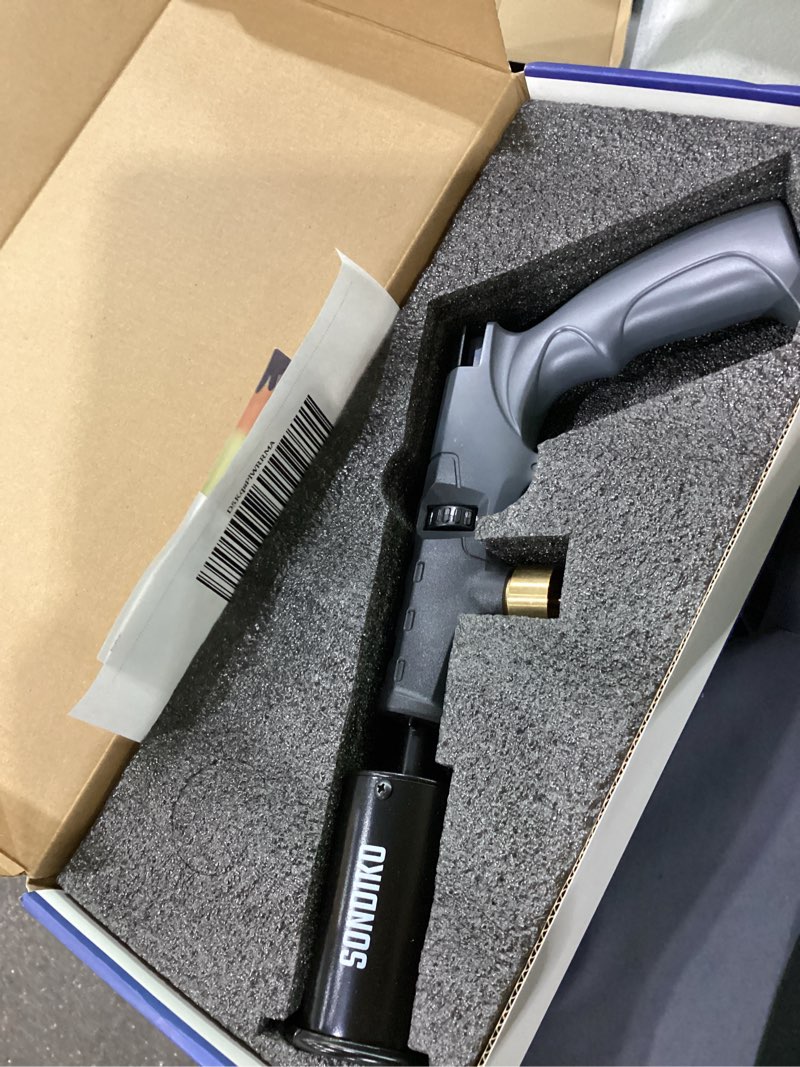 Condition photo showing Good Condition for sondiko powerful propane torch gun, cooking torch for sous vide, charcoal starter and steak searing, best for outdoor bbq party and camping, gray & black, gas welding kits(tank not included)