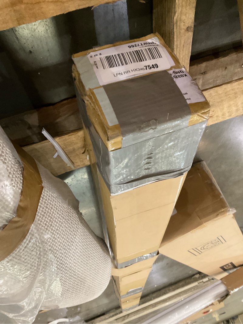 Condition photo showing As Is for DEZ FURNISHINGS Cordless 1.5" Blackout Cellular Shade, Energy Saver, 60.5" W x 64" H, White