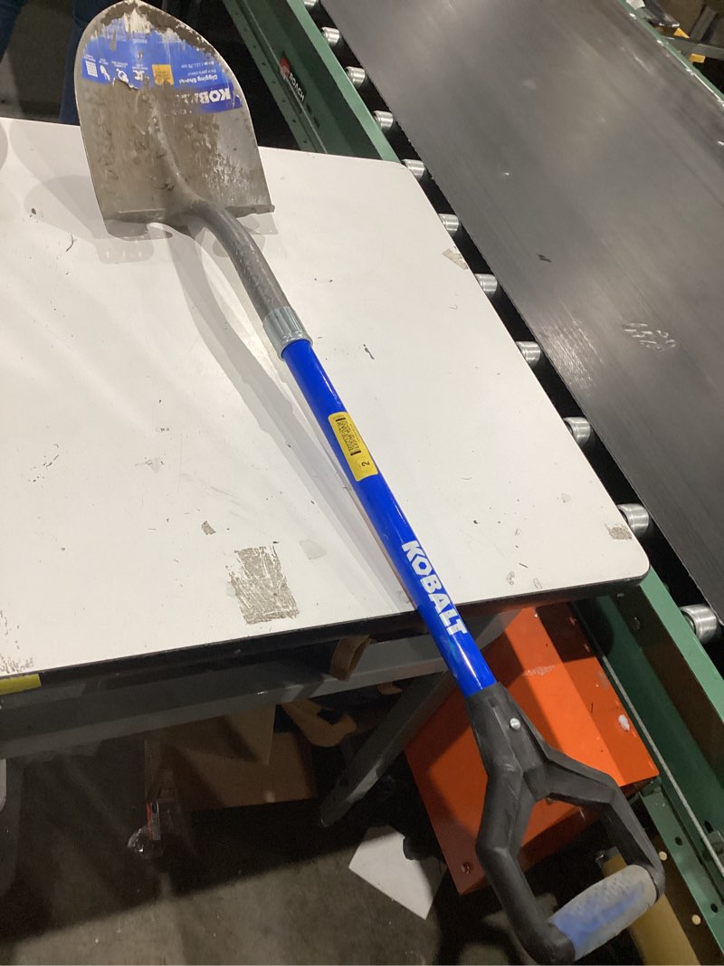Condition photo showing As Is for kobalt 20.5-in fiberglass d-handle digging shovel