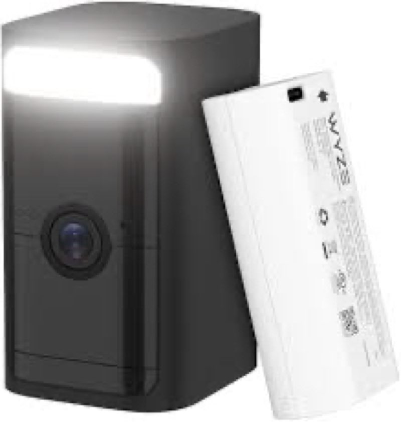 WYZE 2K HDR Rechargeable Battery Outdoor/Indoor Security Camera, Color Night Vision, Integrated Spot