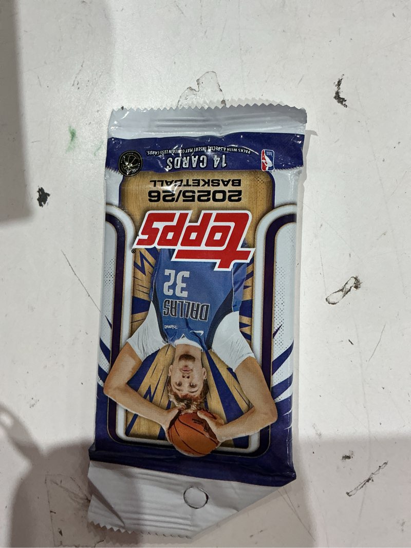 Condition photo showing Good Condition for 2025-2026 topps nba basketball trading card retail pack