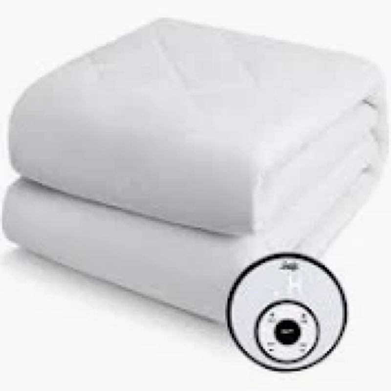 Sealy Heated Mattress Pad Queen Size, Zone Heating Electric Bed Warmer with Deep Pocket, 10 Heat Set