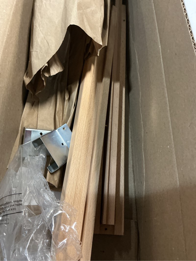 Condition photo showing As Is for maitys 2 pcs wood drawer slides bottom mount classic 16 inches center guide track with metal slide glides traditional wooden drawer rails for dresser replacement 16 inches 2