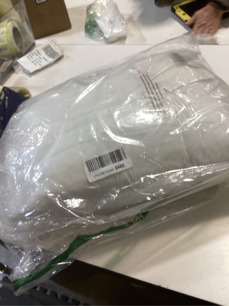 Condition photo showing Good Condition for lane linen 20x20 pillow inserts - set of 2 lightweight down alternative square pillows, white throw pillows for bed, decorative pillows for couch bed, firm pillows for living room 20" x 20" 01: white