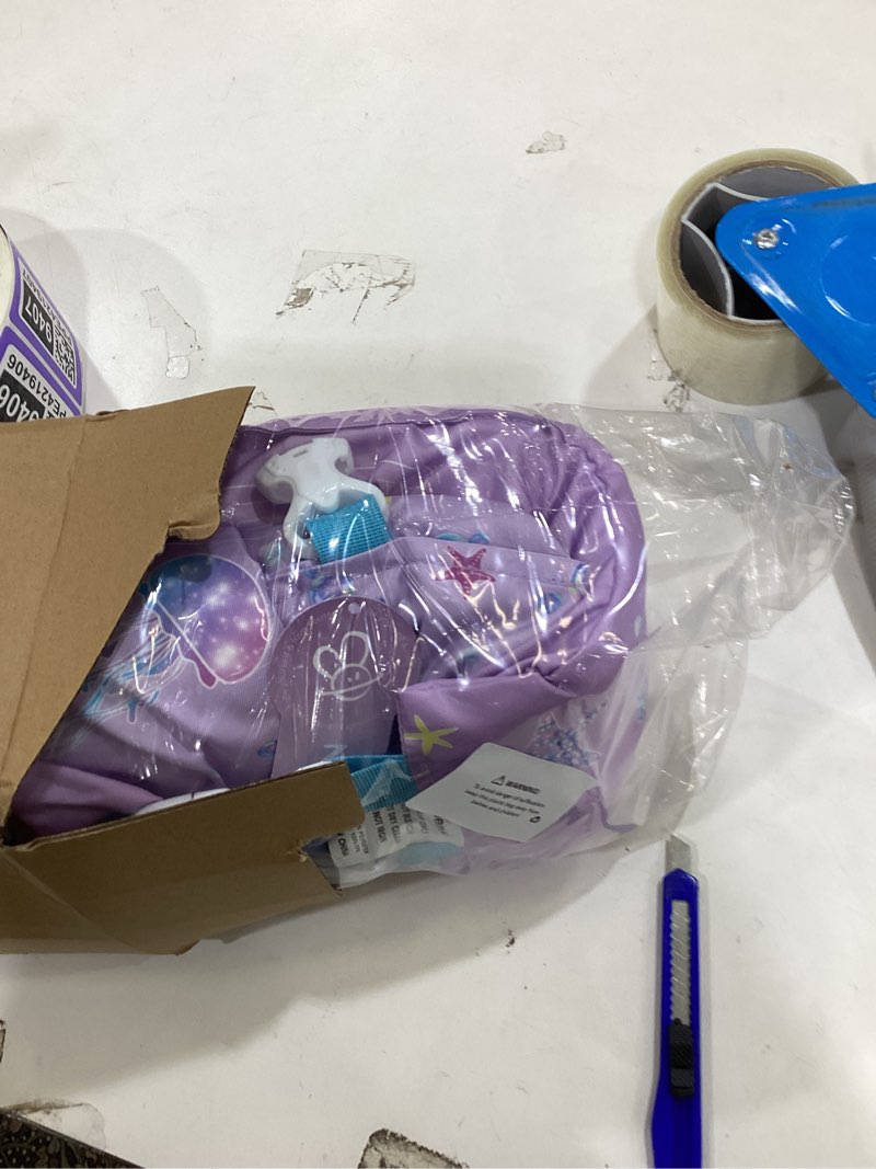 Condition photo showing As Is for Nemone Toddler Swim Vest for 22-70 lbs Kids Floaties Swim Jacket with Arm Water Wings for Girls Boys 1 2 3 4 5 6 7 Years Old Beach Pool 20 30 40 50 60 66 Pounds Puddle Jumper A-Purple Mermaid Kids 22-70 lbs