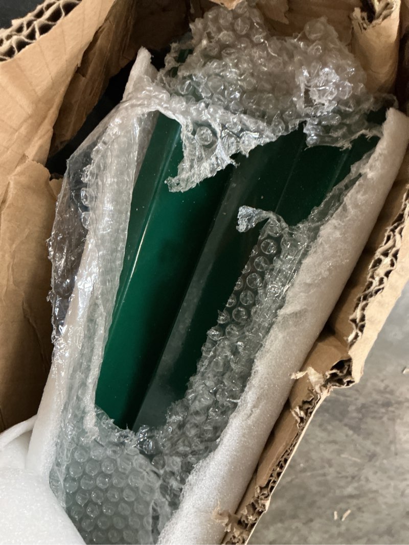Condition photo showing New/Like New for Gisafai 2 Pack 7.74ft U Channel Sign Post 1.12lb Metal Steel with Galvanized Coating Heavy Duty Sign Post Easy Mounting for Outside, Garden, Courtyard, Farm, Traffic Intersection (Green) Green 7.74ft