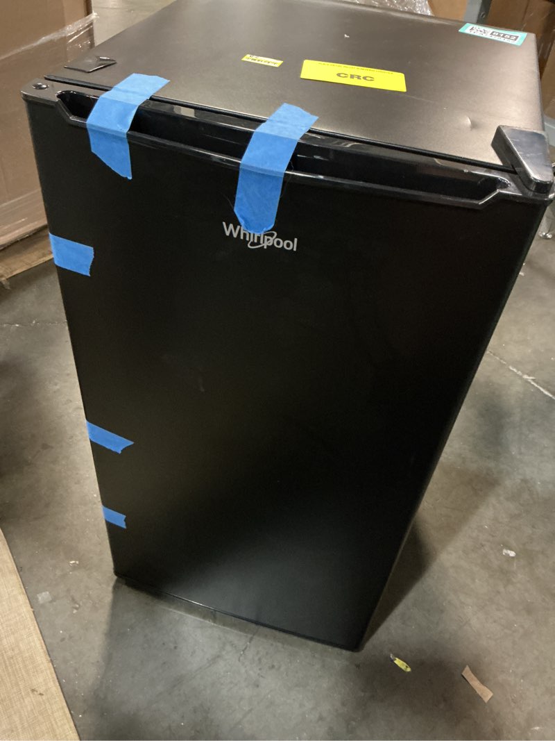 Condition photo showing Good Condition for whirlpool 3.3 cu ft dorm refrigerator with freezer