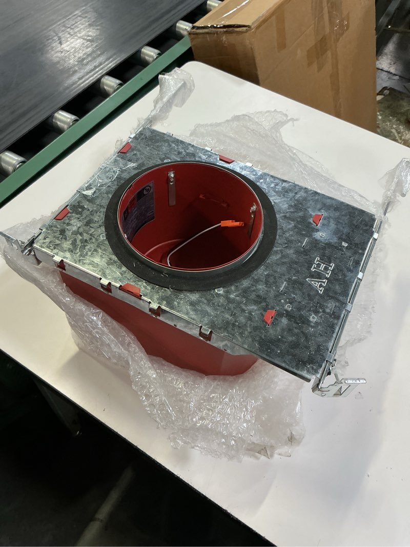 Condition photo showing Good Condition for 6 inch led fire rated housing new construction recessed can, ul fire ratings up to 2 hours, airtight, insulated and non insulated ceilings, ul listed - pack of 1