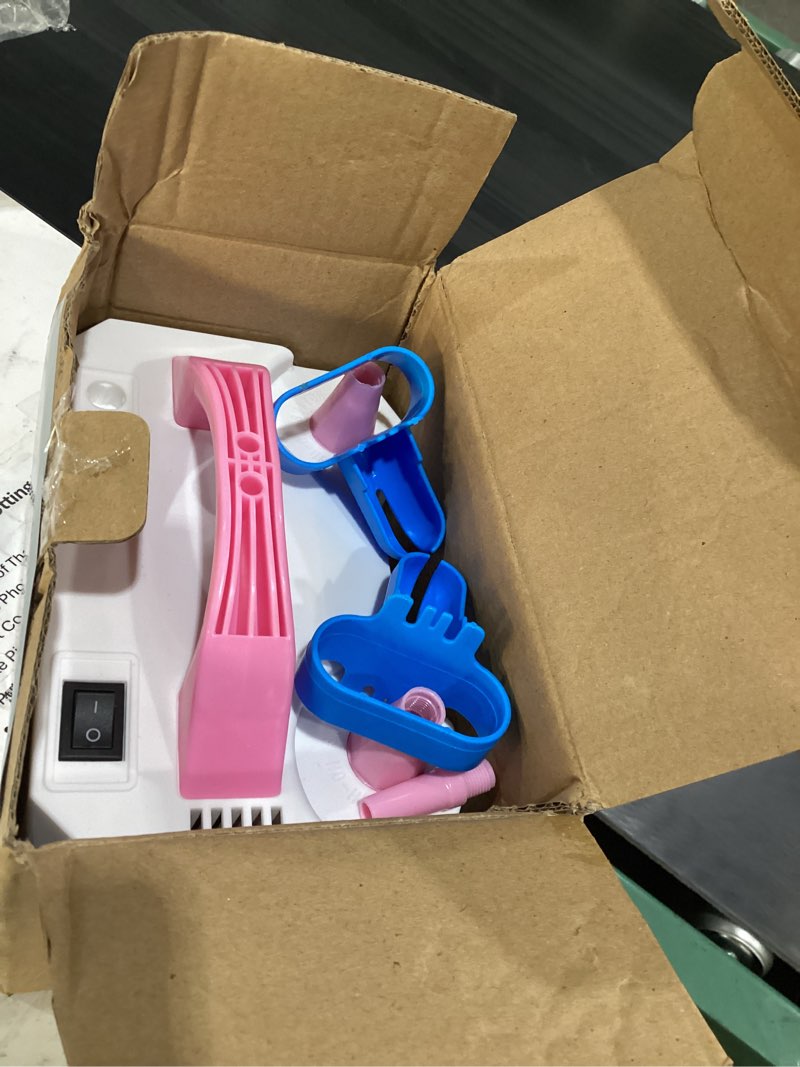 Condition photo showing Good Condition for electric air balloon pump, portable dual nozzle electric balloon inflator/blower for party decoration,used to quickly fill balloons - 110v 600w [pink]