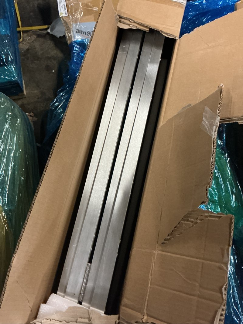 Condition photo showing As Is for VNN Portable Wheelchair Ramp 8FT, Seamless Non-Slip Aluminum Door Threshold Ramps for Wheelchairs for Home, Handicap Wheelchair Ramps for Home Steps, Aluminum Threshold Ramps for Home Steps Aluminum 8FT (Usable height 8-24 inch)