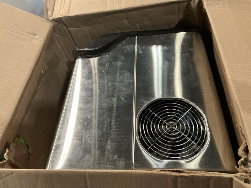 Condition photo showing As Is for portable ice makers countertop,safety ensured nugget ice makers with chewable ice, one-button quick ice making 44lbs/day, for home kitchen party, ice makers with ice scoop and basket