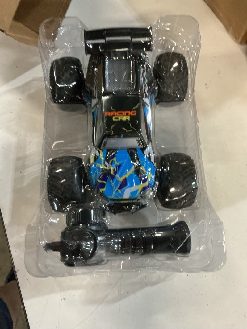 Condition photo showing New/Like New for remote control car, all terrain remote control truck for boy, 2.4ghz rc car with bodylight and two rechargeable batteries, 20km/h monster truck toys