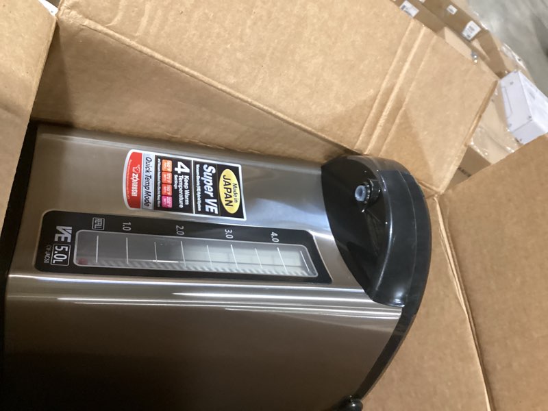 Condition photo showing New/Like New for zojirushi hybrid water boiler & warmer - silver - cv-jac50 ve: 5l electric kettle, adjustable temperature, bpa-free