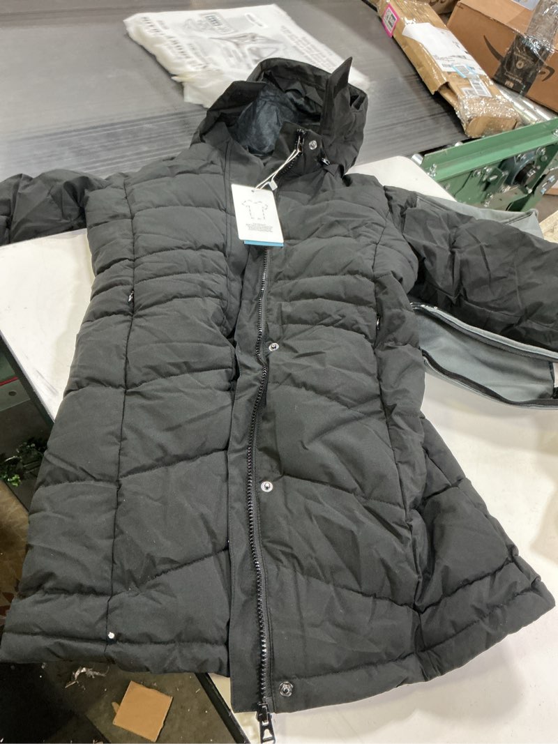Condition photo showing Good Condition for ZSHOW Girls' Winter Coat Insulated Long Quilted Puffer Jacket Warm Hooded Parka Snow Coats 8 Black