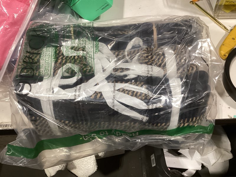 Condition photo showing Good Condition for Similar product COMFY-HOMI 3PACK Cotton Rope Square Basket with Handles for Shelves|Dog Toy Bin and Storage|Baby Gift|Shoe Organizer|New 13.5\" x 11\" x 9.5\" for Living Room (Black/Jute) 13.5\" x 11\" x 9.5\" black/jute