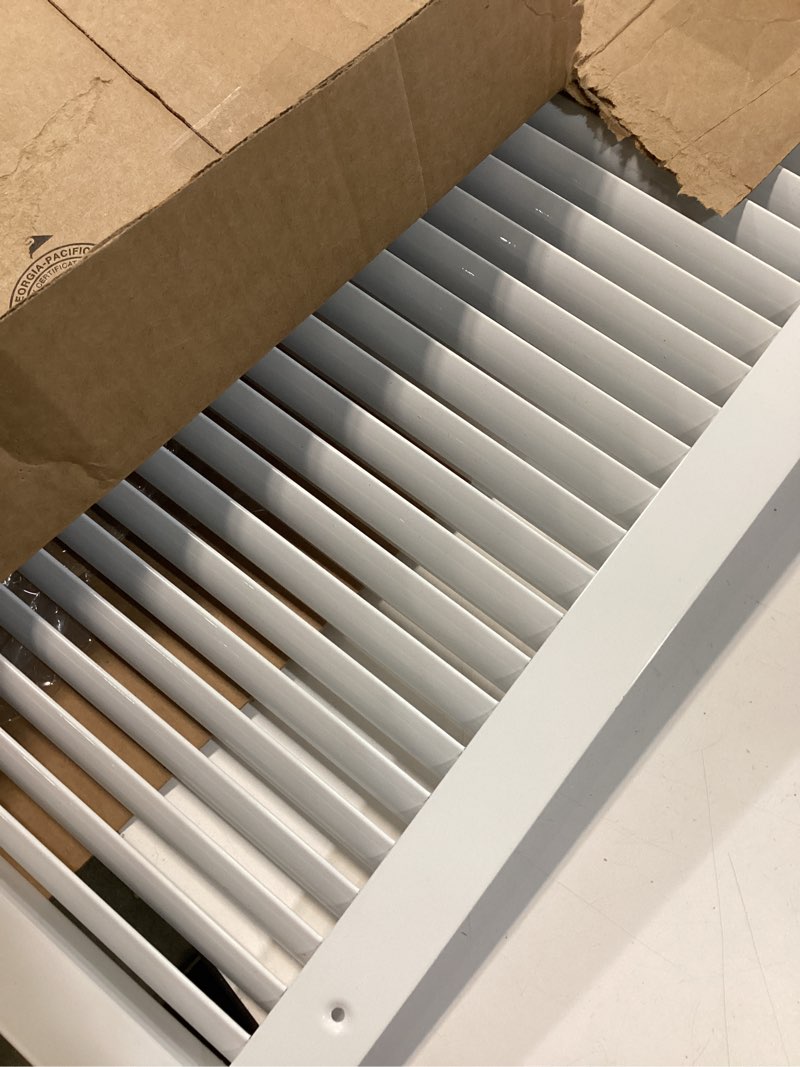 Condition photo showing Good Condition for HVAC Premium 14'' X 25" Aluminum Return Grille - Easy Air Flow - Linear Bar Grilles [Outer Dimensions: 15.875'' w X 26.875'' h] 14 X 25