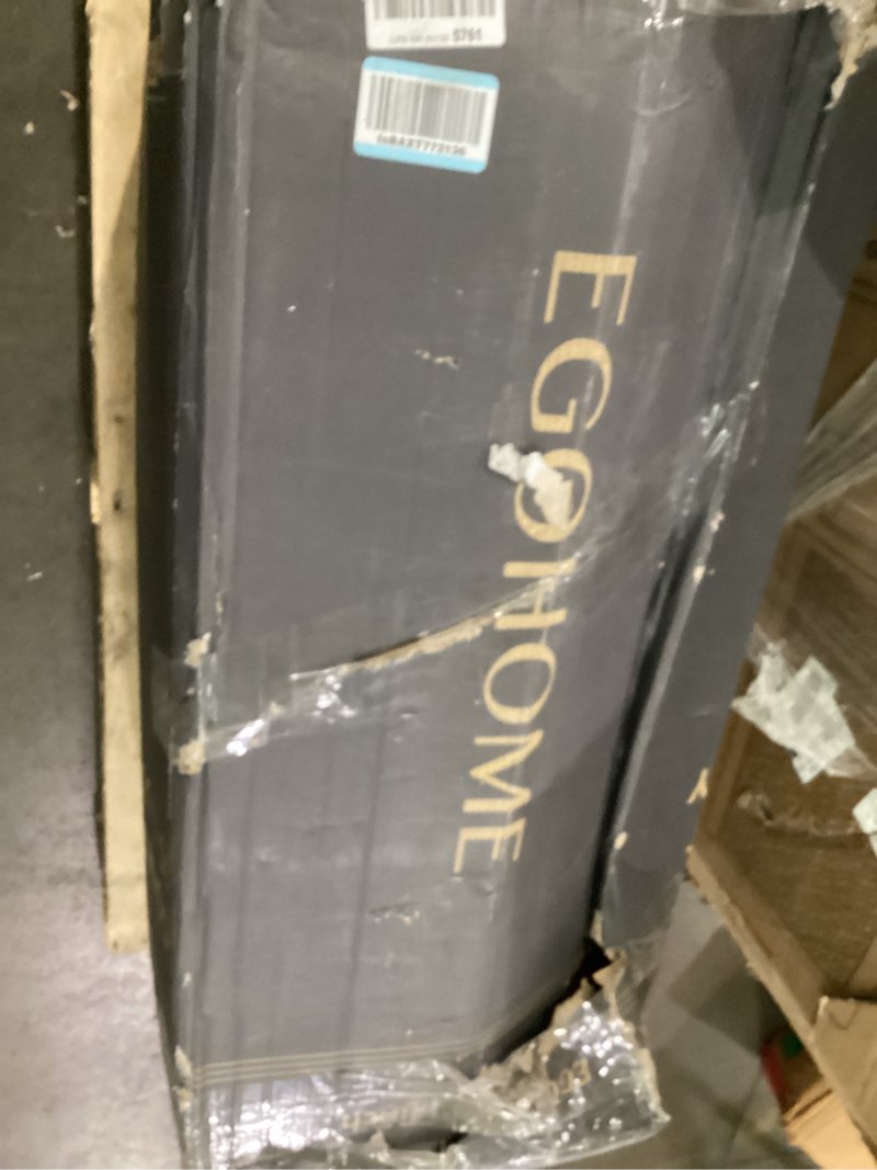Condition photo showing As Is for egohome 14 inch full memory foam mattress for back pain, cooling copper gel bed in a box, foam made in usa, certipur-us certified, therapeutic medium firm, double 54x75x14 black full 14 inch medium firm