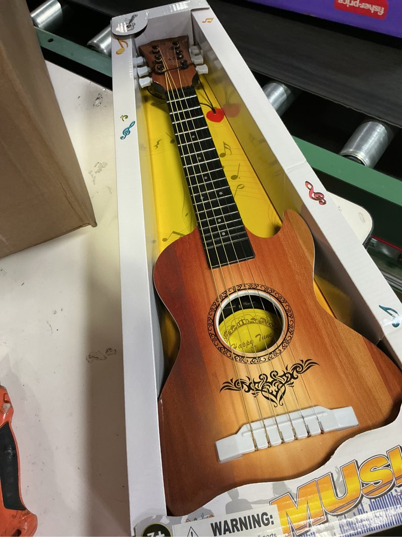 Condition photo showing Good Condition for 23" Acoustic Guitar, Kids 6 String Toy Guitar - Realistic Steel Strings - Beginner Practice First Musical Instrument for Children, Toddlers (Brown)