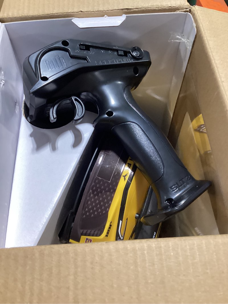 Condition photo showing Good Condition for losi 1/12 nascar rc race car christopher bell® no. 20® 2025 dewalt toyota camry xse 2s awd rtr brushed on-road battery & charger included yellow los1122520