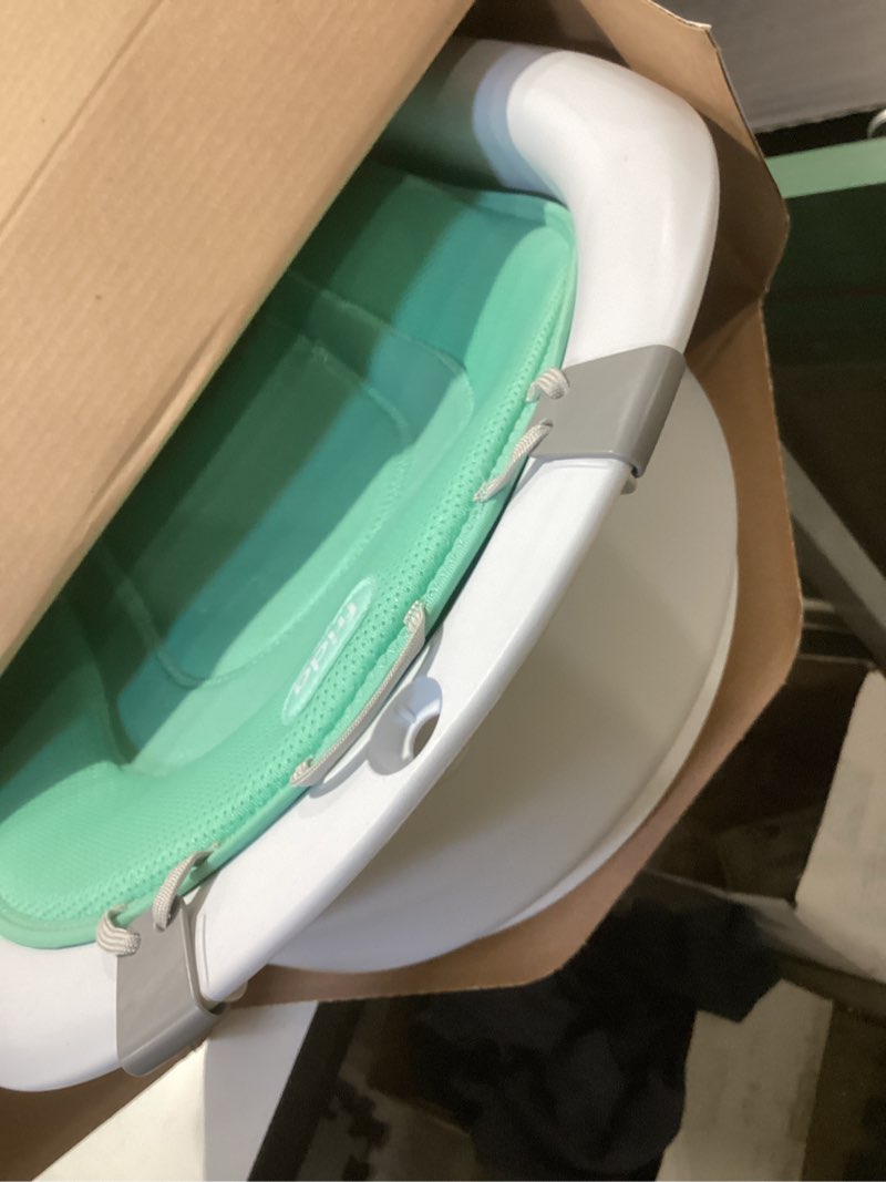 Condition photo showing Good Condition for frida baby 4-in-1 grow-with-me baby bathtub, baby tub for newborns to toddler with removable bath seat & backrest for bath support in tub