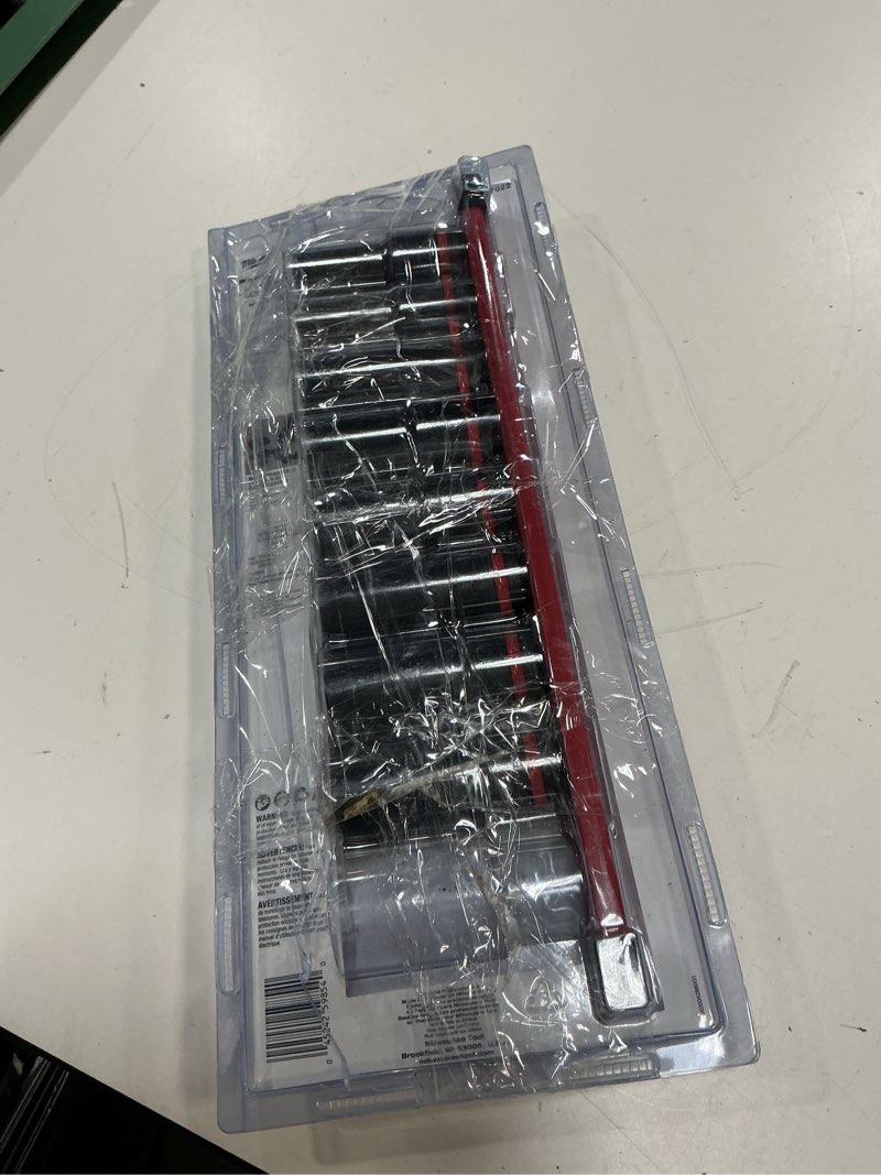 Condition photo showing Good Condition for shockwave impact duty 1/2 in. drive sae deep well impact socket set (9-piece)