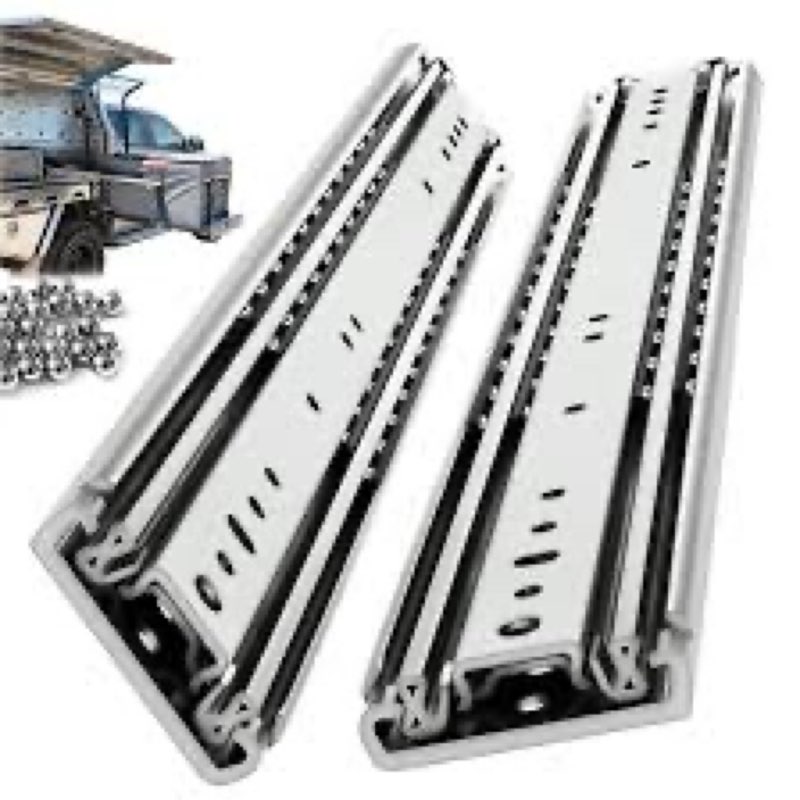 VAGUDE with Lock Heavy Duty Drawer Slides Full Extension Side Mount 14 16 18 20 22 24 26 28 30 32 34