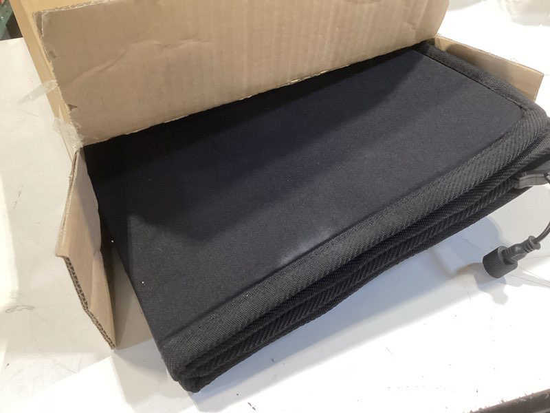 Condition photo showing Good Condition for under desk heater with heated floor mat - personal portable space heaters indoor - foot warmer with 12h timer & 8 heat levels - foot control, for home bedroom office black