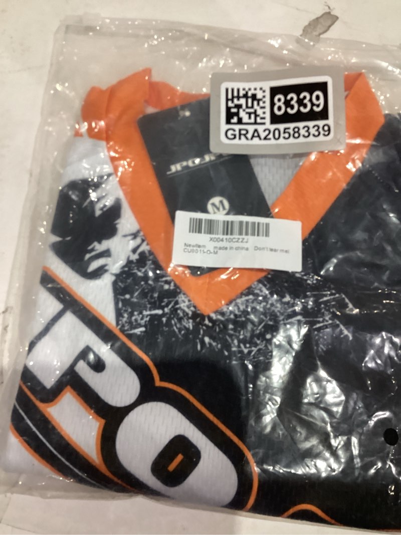 Condition photo showing New/Like New for Mountain Bike Jersey for Men, Long Sleeve Dirt Bicycle Shirt for Motorcycle Motocross BMX Moto Mx ATV Riding Off Road Large 11o
