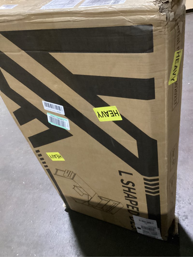 odk computer desk large office desk, 63 inch gaming desk with storage, modern pc work table with hea