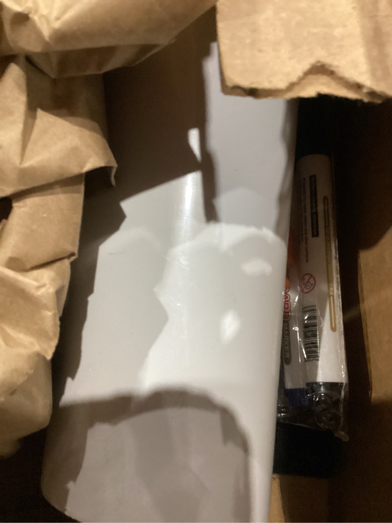 HOMiDEK Large Magnetic Backing Whiteboard: 47x72 Flexible Dry Erase Writing Sheet, Removable White B