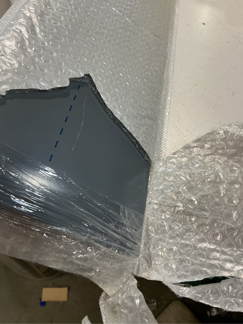 Condition photo showing Good Condition for stainless steel backsplash for stove, front control freestanding range universal backguard, stainless steel backsplash for kitchen stove decor, 29.75" l×5" w fit for most (silver) silver_1 pc
