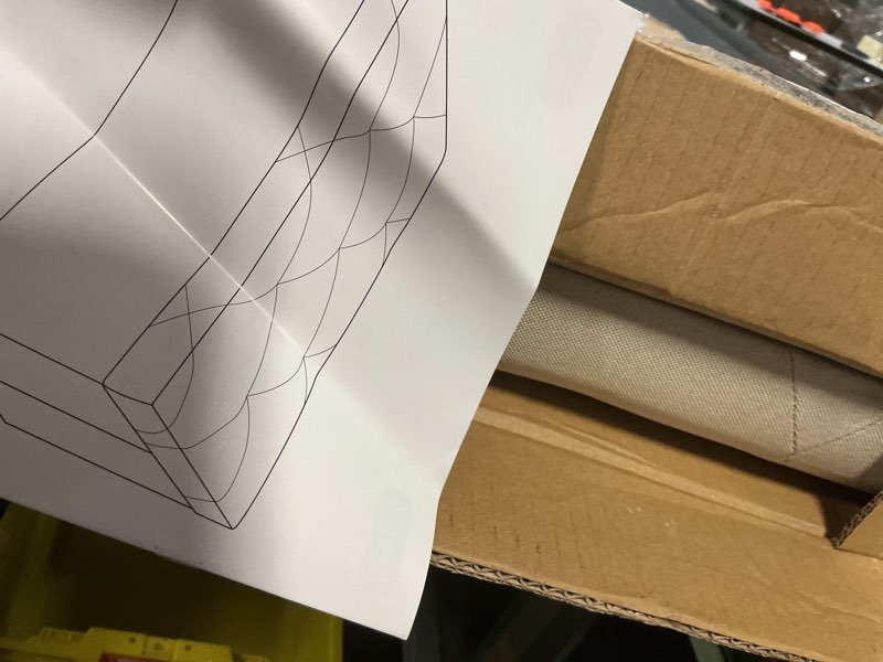 Condition photo showing Good Condition for (Similar to stock photo ) Modular Bob® Beige Storage Ottoman