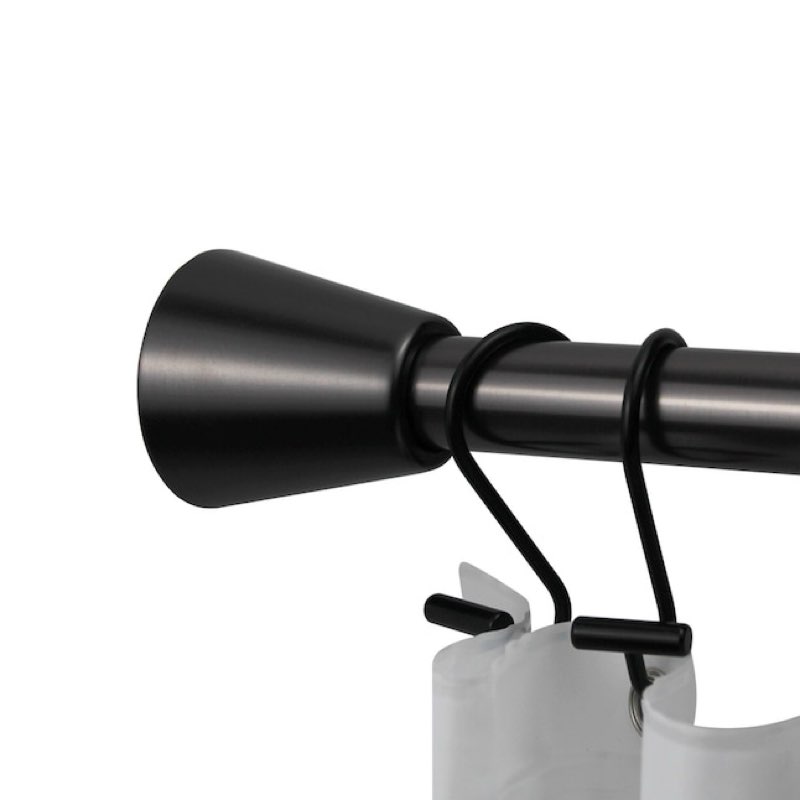 allen + roth 42-in to 72-in Oil Rubbed Bronze Tension Single curtain rod