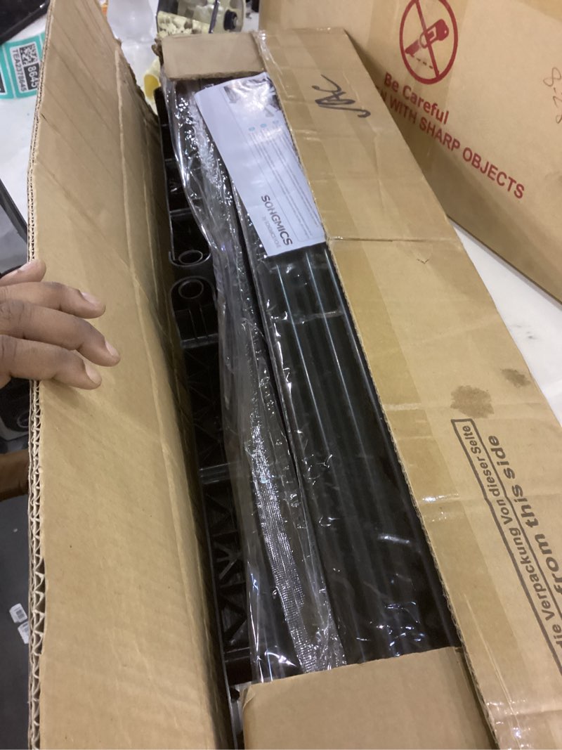 Condition photo showing Good Condition for SONGMICS Portable Closet, Freestanding Closet Organizer, Clothes Rack with Shelves, Hanging Rods, Storage Organizer, for Cloakroom, Bedroom, 44.1 x 16.9 x 65 Inches, Black URYG24BK 44.1"L x 65"H Black