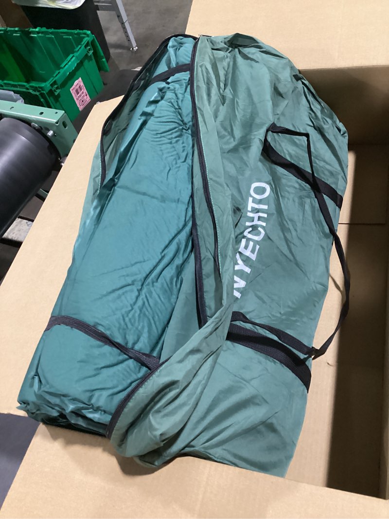 Condition photo showing Good Condition for self inflating sleeping pad for camping, 4" extra-thick memory foam camping mattress with electric pump, fast inflate & deflate,9.5 r-value insulated camping pad for car travel tent cot, green