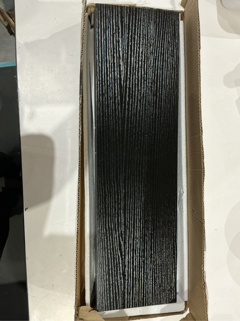 Condition photo showing As Is for wall shelf,weight capacity 22lbs(10kg)