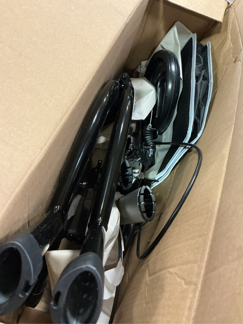 Condition photo showing As Is for 3 Wheel Walkers for Seniors, Lightweight Foldable Aluminum Rollator Walker, Height Adjustable Three Wheel Walker, Black