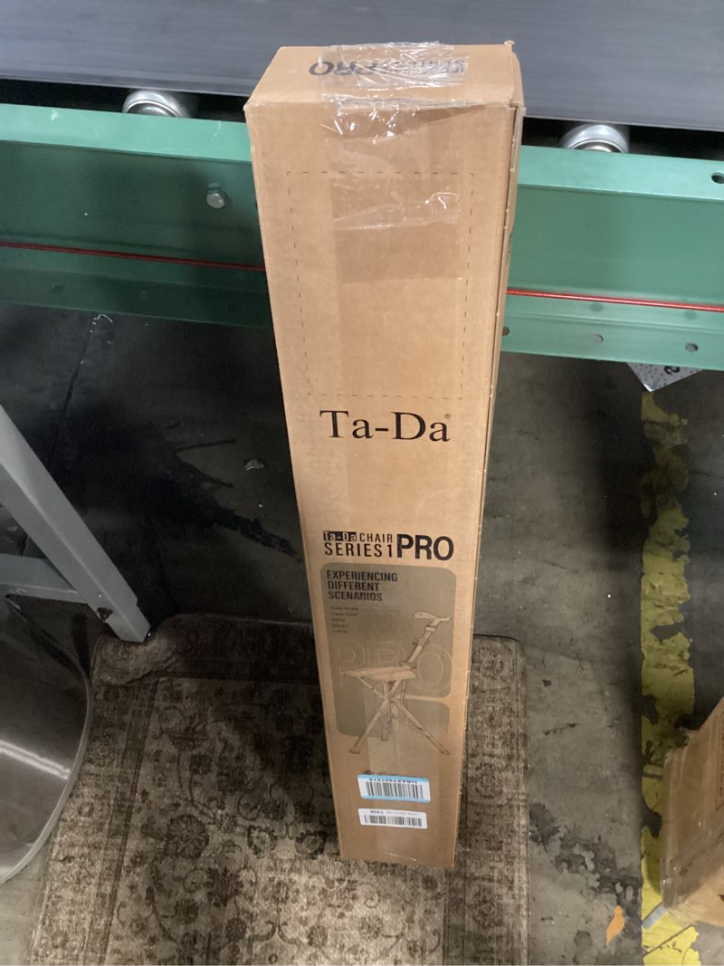 Condition photo showing New/Like New for ta-da chair series 1 pro, portable trekking hiking pole, folding walking stick with seat, walking cane with chair, foldable chair, lightweight aluminum, easy carry and storage, anti-slip black