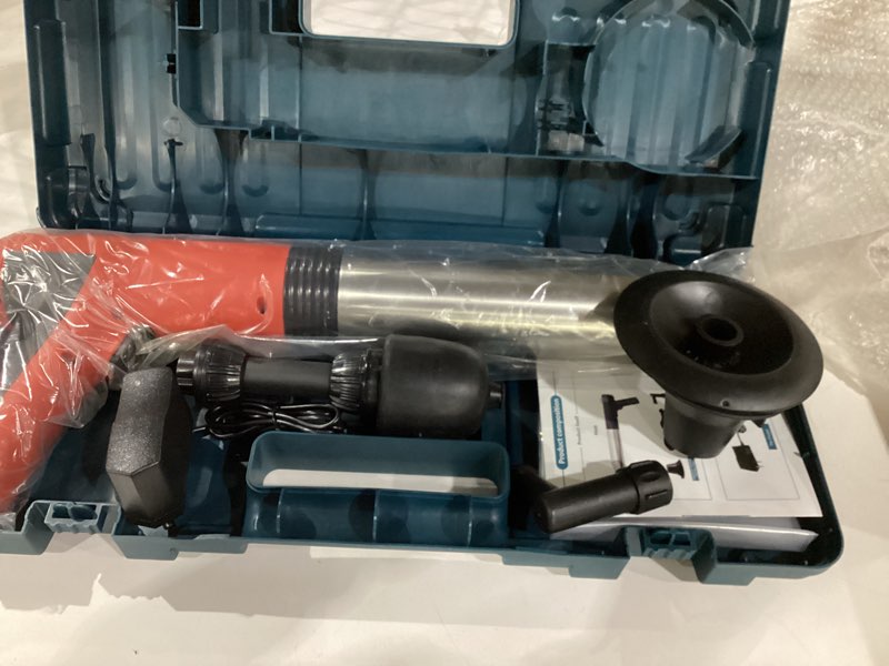 Condition photo showing As Is for Electric Toilet Plunger ?Hair Drain Clog Remover,High Pressure Air Toilet Plungers, Heavy Duty Plunger For Toilet,Drain,Bathroom,Floor Drain,Sewer,Pipe?built-in battery,RED Built-In Battery RED