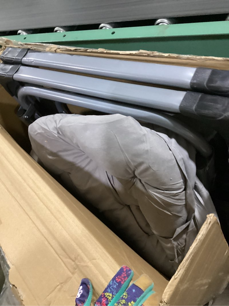 Condition photo showing Good Condition for Suteck Zero Gravity Chair, Reclining Camping Lounge Chair w/Removable Cushion, Upgraded Lock and Cup Holder, Reclining Patio Chairs Folding Recliner for Indoor and Outdoor Dove Gray 1 Pack