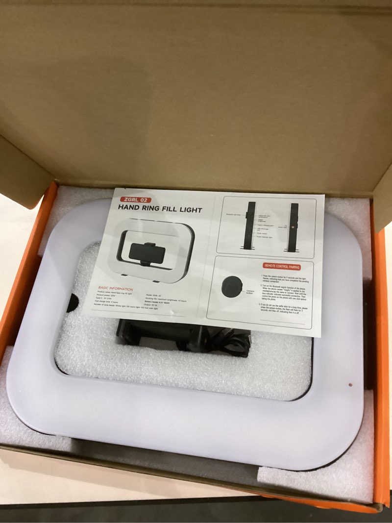 Condition photo showing New/Like New for Smartphone Video Rig with Light, Handheld Ring Selfie Light Kit, LED Mobile Video Stabilizer with Built-in 8000mAh Battery for Camera, Smartphone, YouTube, TikTok Video Recording, Makeup