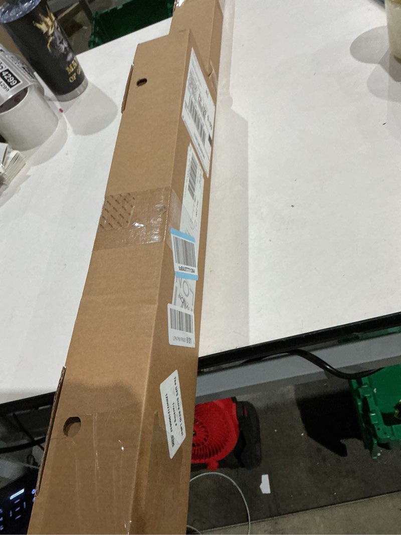 Condition photo showing Good Condition for ivilon drapery treatment window curtain rod - square design 1 1/8 rod. 72 to 144 inch. black 72 to 144 in.