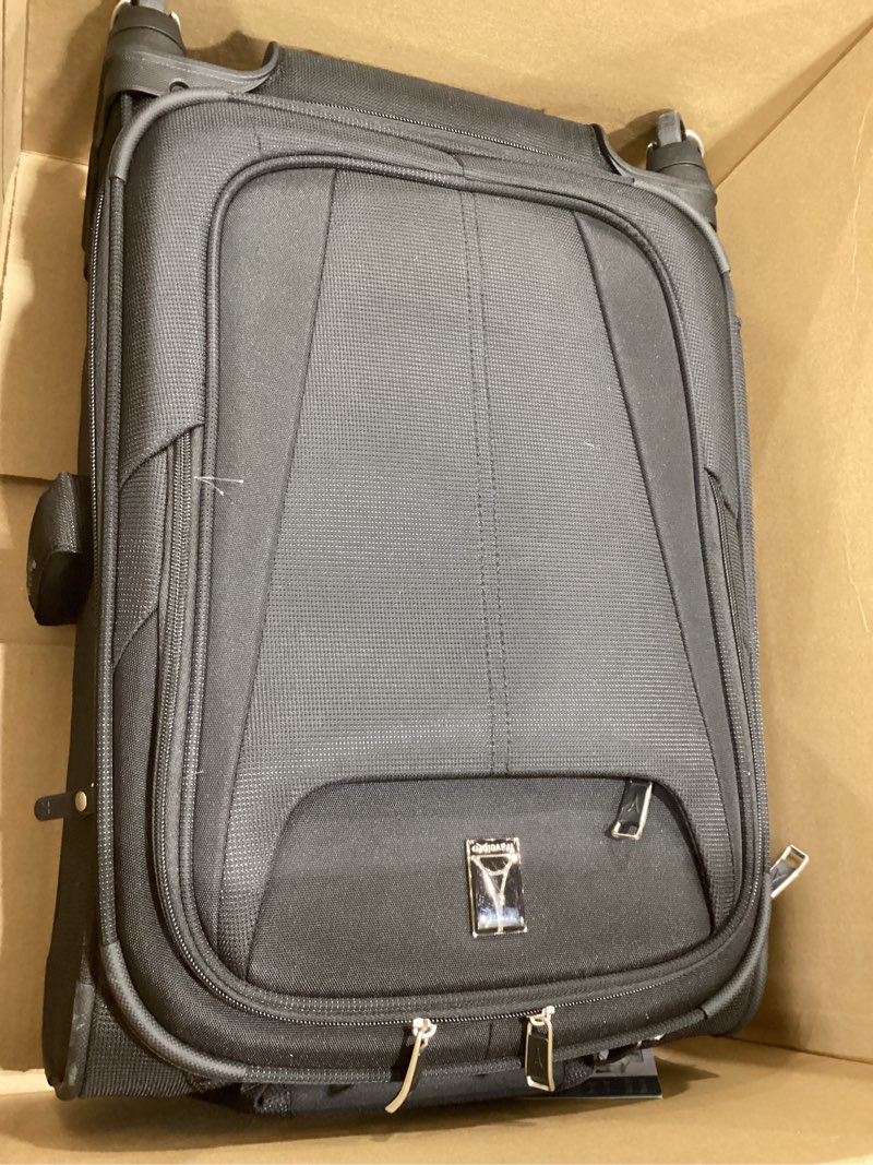 Condition photo showing As Is for Travelpro Maxlite 5 Softside Expandable Luggage with 4 Spinner Wheels, Lightweight Suitcase, Men and Women Black Compact Carry-on 20-Inch