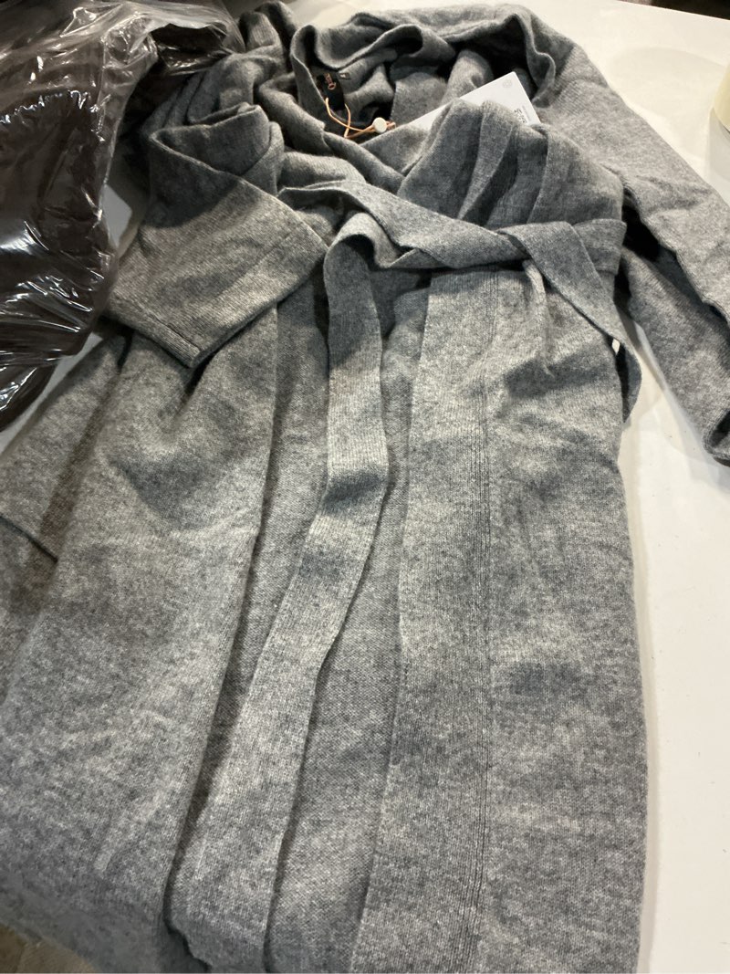Condition photo showing Good Condition for superfine merino wool sweater coat
