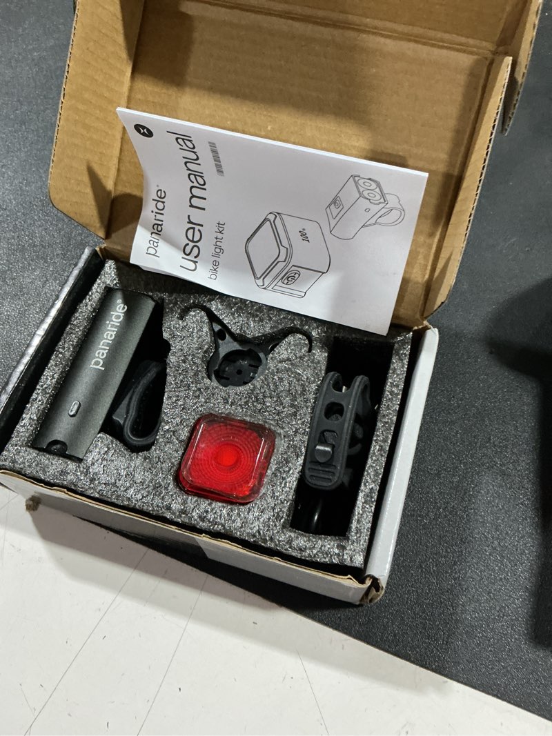 Condition photo showing Good Condition for smart bike lights front and back, r15 kit, usb c rechargeable with auto brake sensing, 500 lumen waterproof bicycle headlight & tail light set for night riding, long battery life for cycling safety