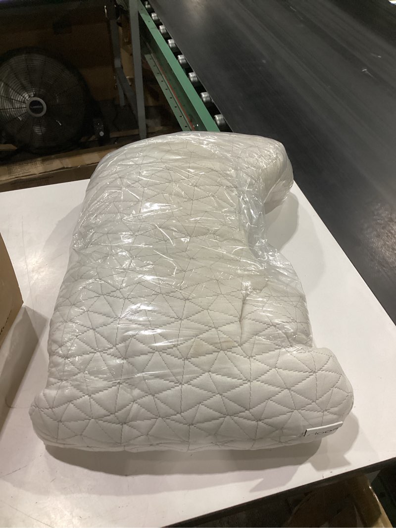 Condition photo showing Good Condition for coop home goods original cut-out adjustable pillow, queen size bed pillows for neck & head support, 18 x 28 “ memory foam pillows - medium firm for side sleeper, certipur-us/greenguard gold cut-out white queen