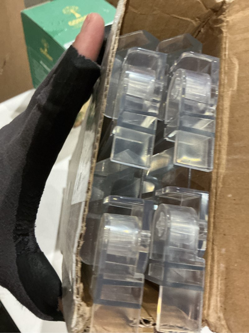 Condition photo showing Good Condition for yellow mountain imports modern mahjong racks with built-in pushers - clear - set of 4