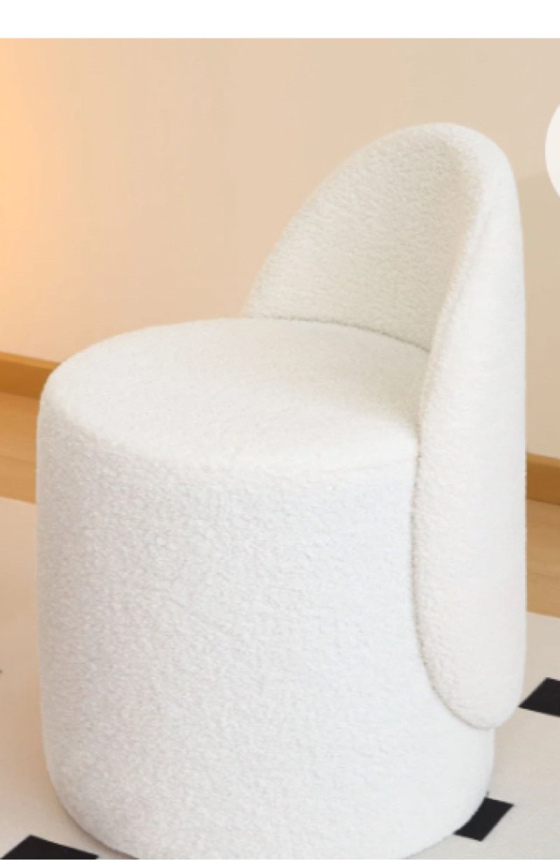 1pc, dressing stool, bedroom simple backrest, dressing table, home makeup chair, dressing room, dressing stool